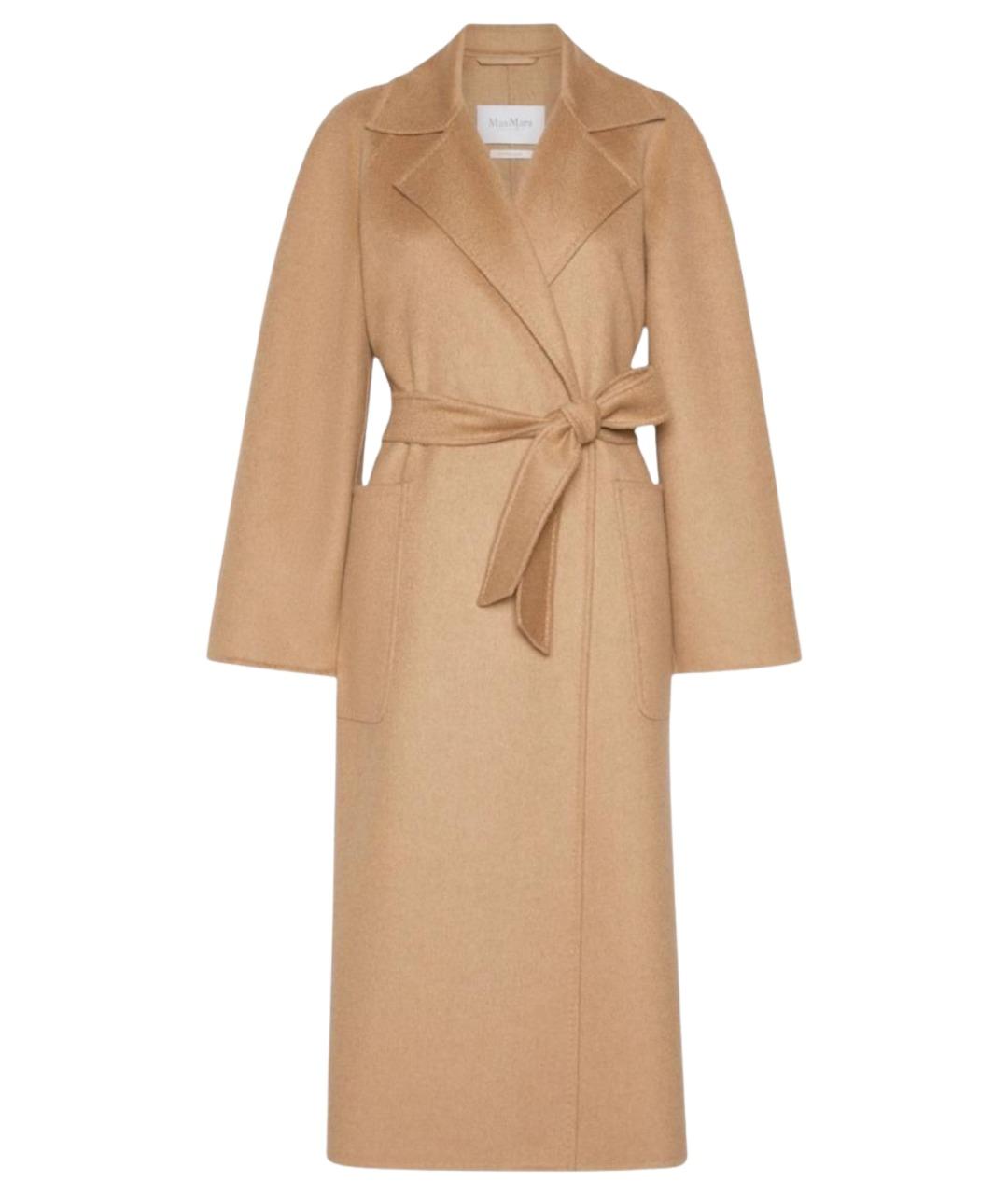 MAX MARA Бежевое шерстяное пальто, фото 1