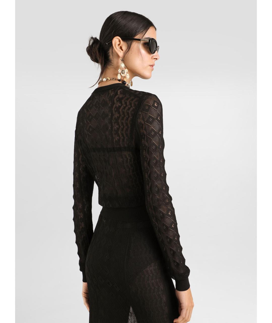 DOLCE&GABBANA Черная вискозная блузы, фото 5