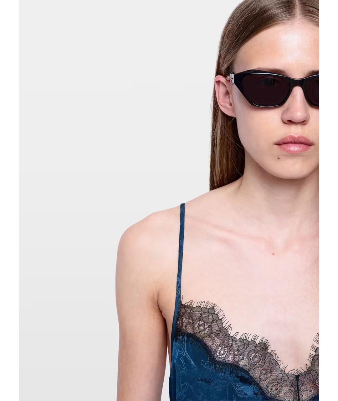 ZADIG & VOLTAIRE Синее шелковое повседневное платье, фото 3