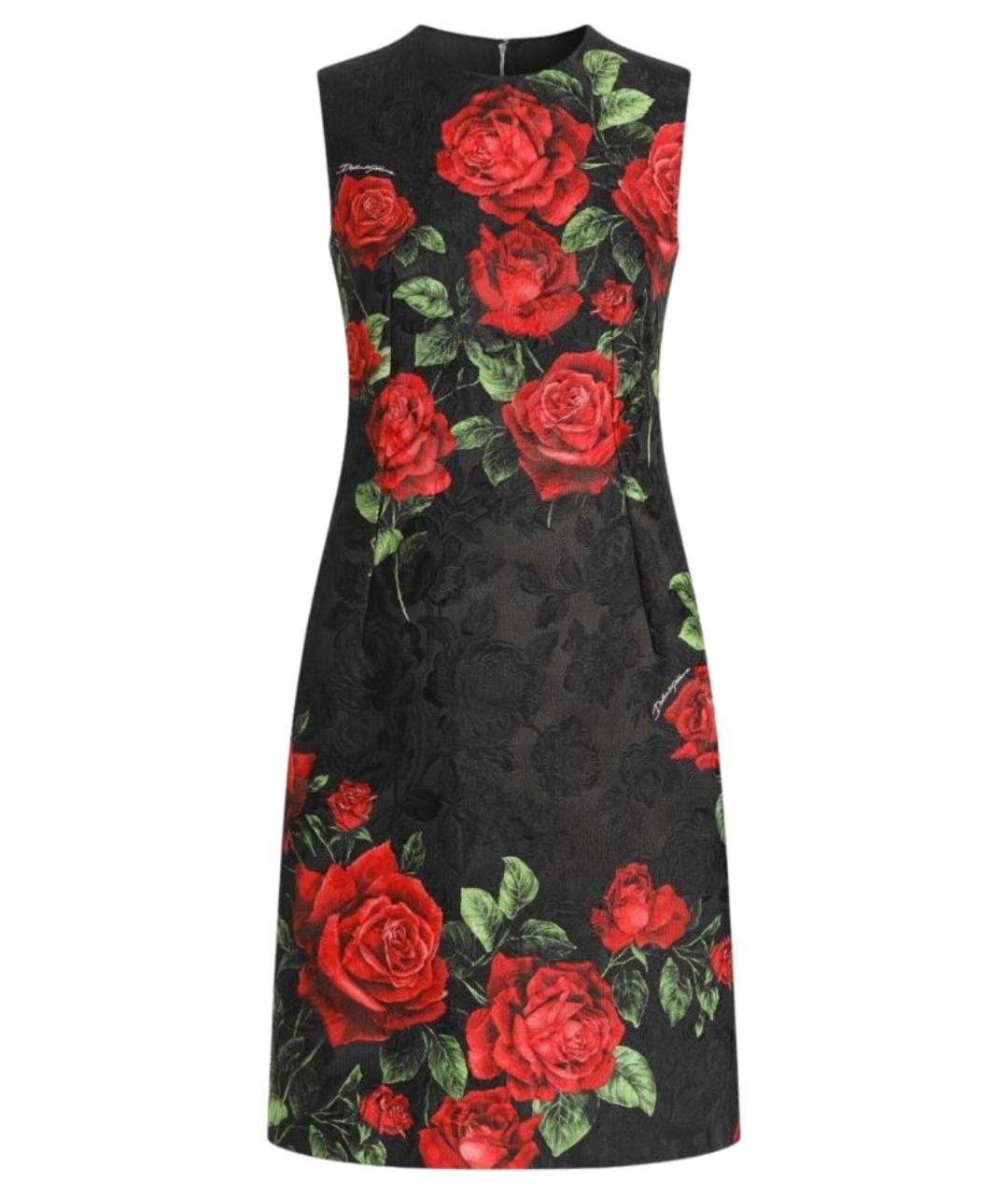 DOLCE&GABBANA Мульти хлопковое коктейльное платье, фото 1