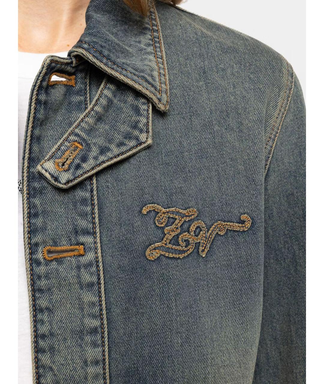 ZADIG & VOLTAIRE Синяя хлопковая куртка, фото 3
