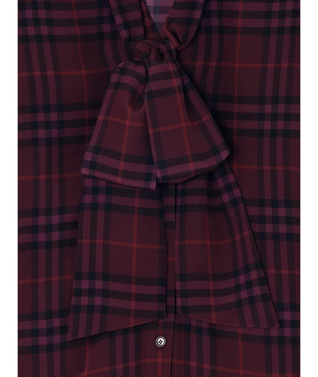 BURBERRY Мульти шелковая блузы, фото 4