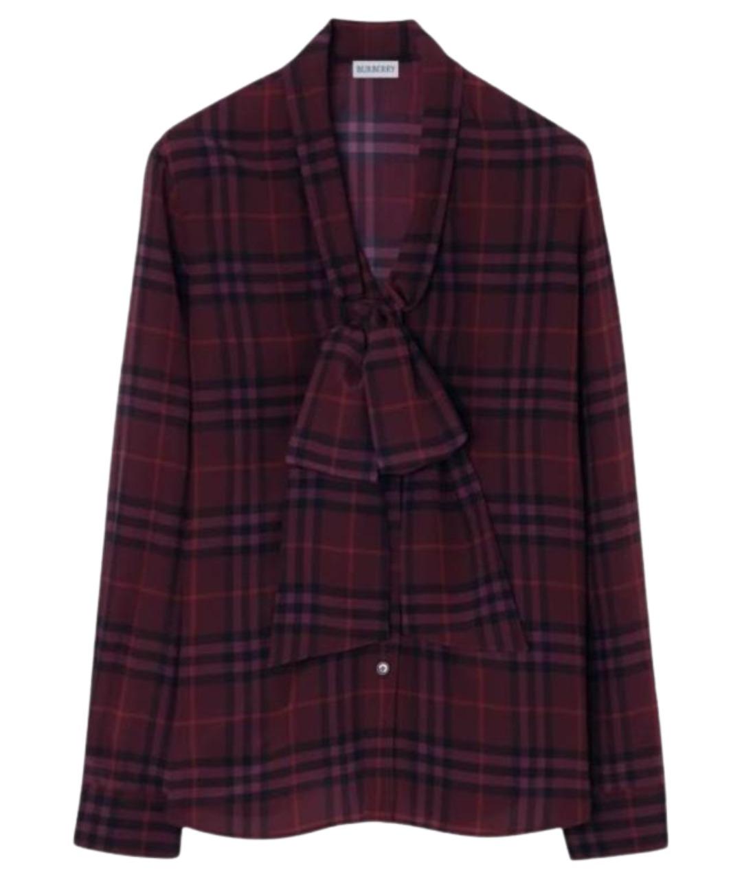BURBERRY Мульти шелковая блузы, фото 1