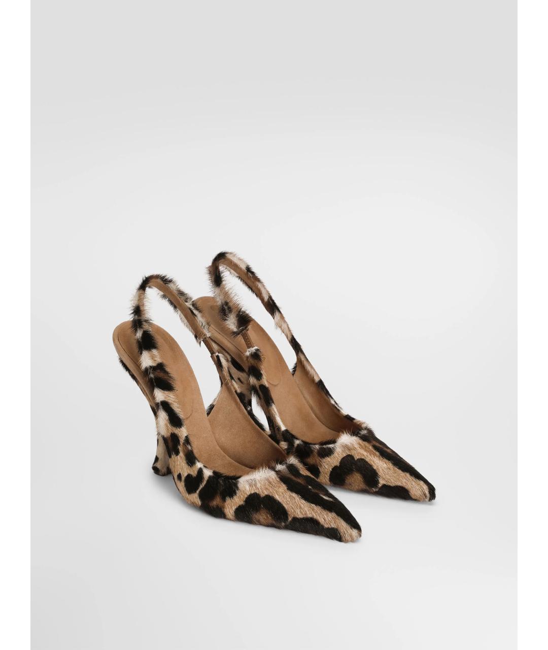 DOLCE&GABBANA Мульти кожаные туфли, фото 2