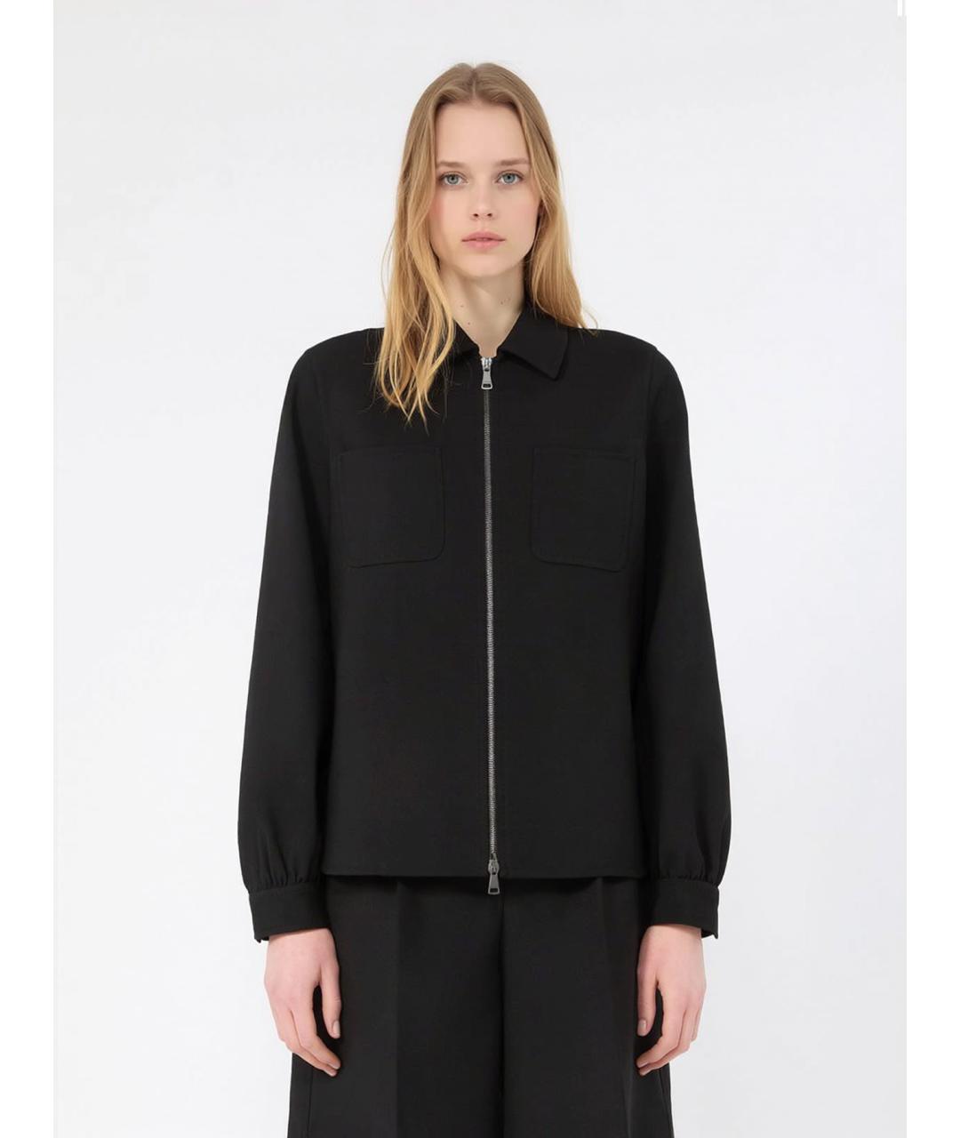 MAX MARA Черная шерстяная куртка, фото 2