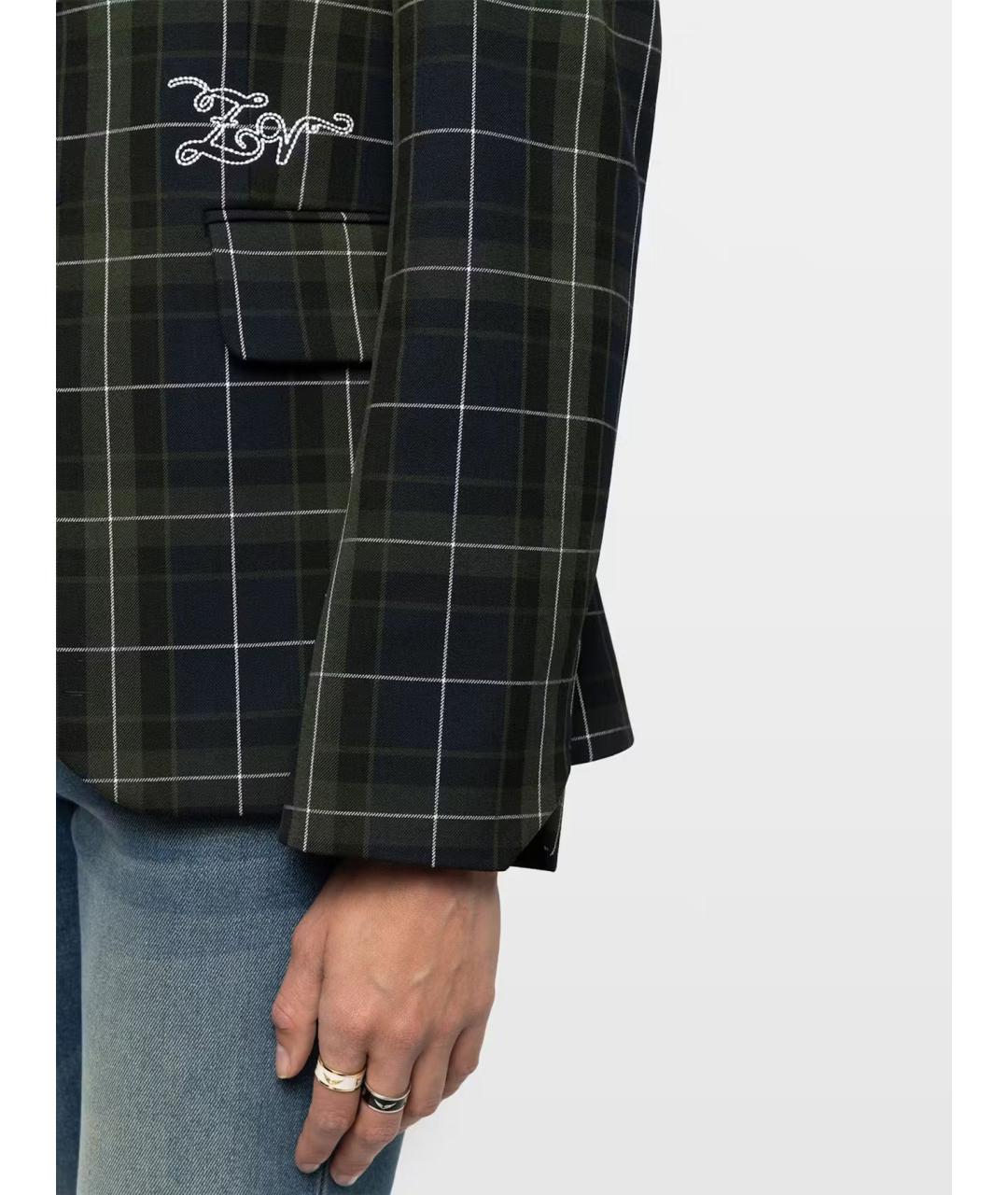 ZADIG & VOLTAIRE Мульти полиэстеровый жакет/пиджак, фото 4