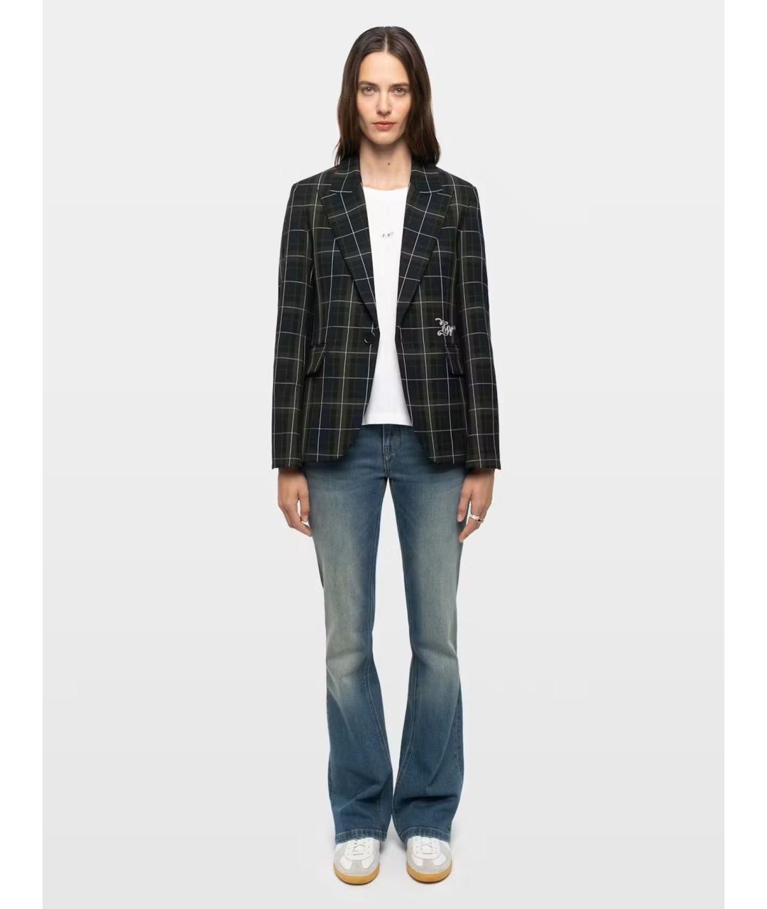 ZADIG & VOLTAIRE Мульти полиэстеровый жакет/пиджак, фото 2