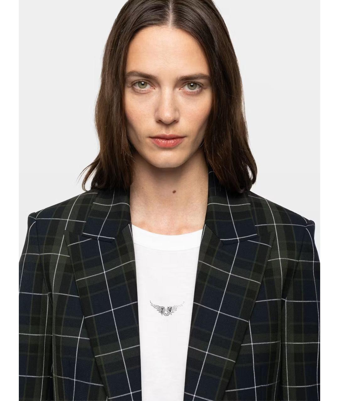 ZADIG & VOLTAIRE Мульти полиэстеровый жакет/пиджак, фото 3