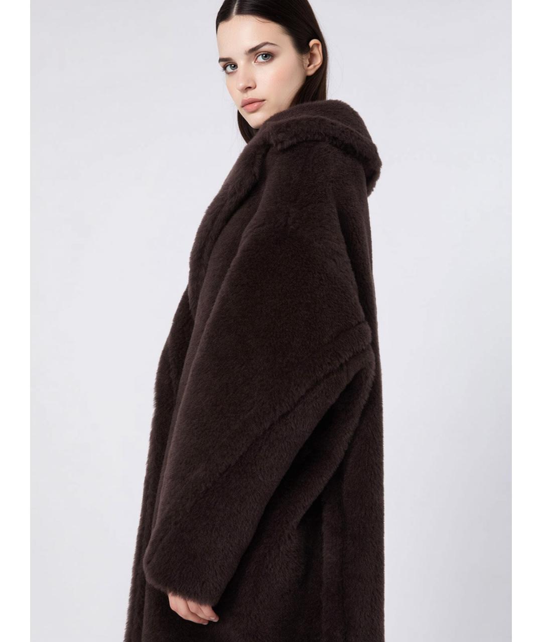 MAX MARA Коричневое шерстяное пальто, фото 5