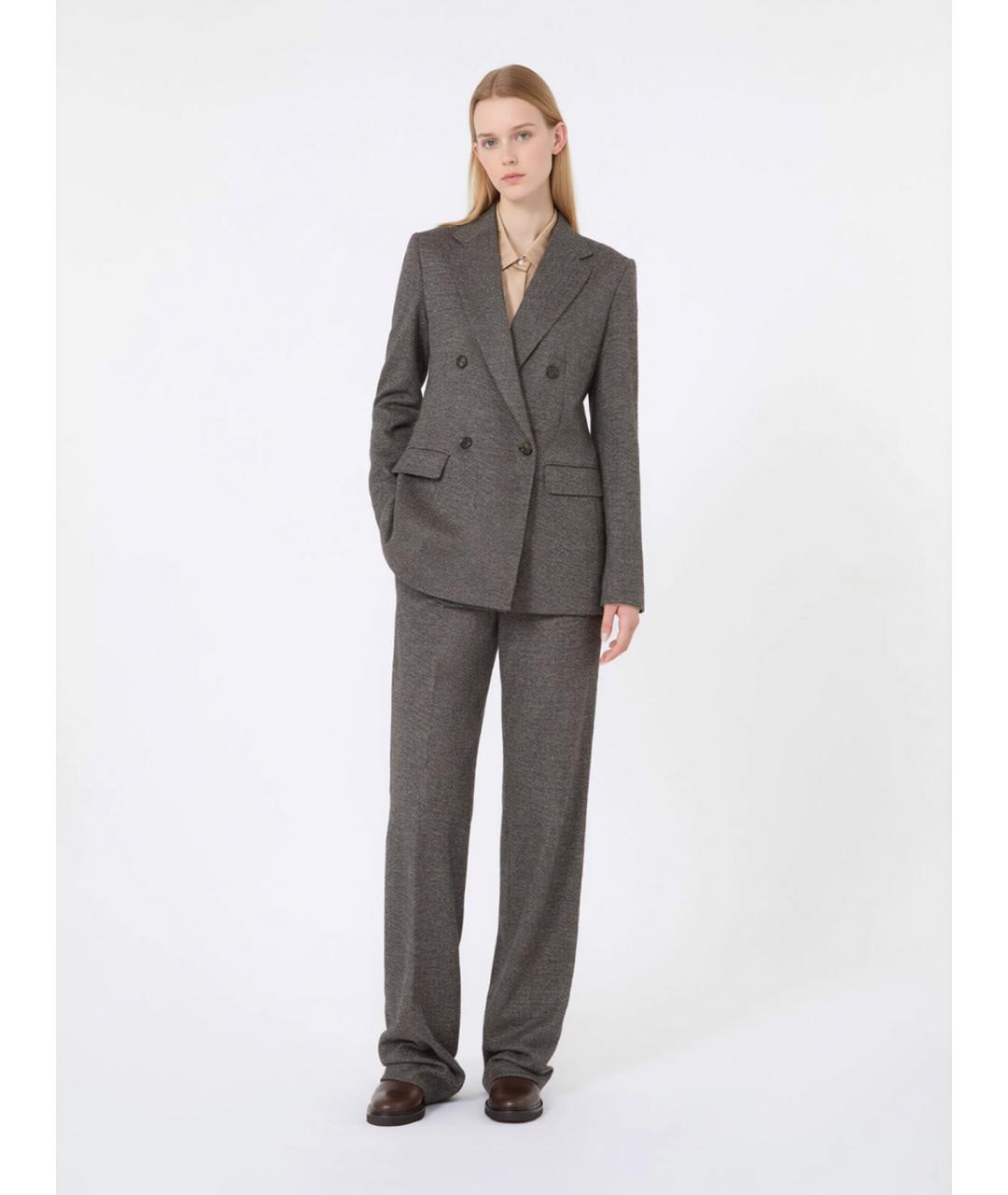 MAX MARA STUDIO Мульти вискозный жакет/пиджак, фото 2