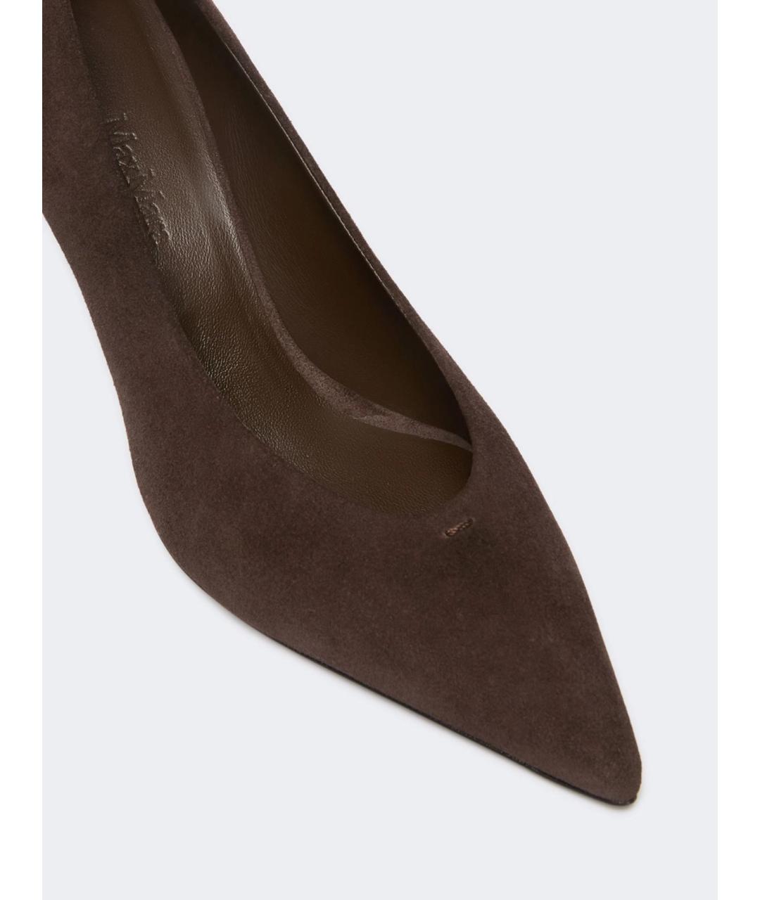MAX MARA Коричневые кожаные туфли, фото 4
