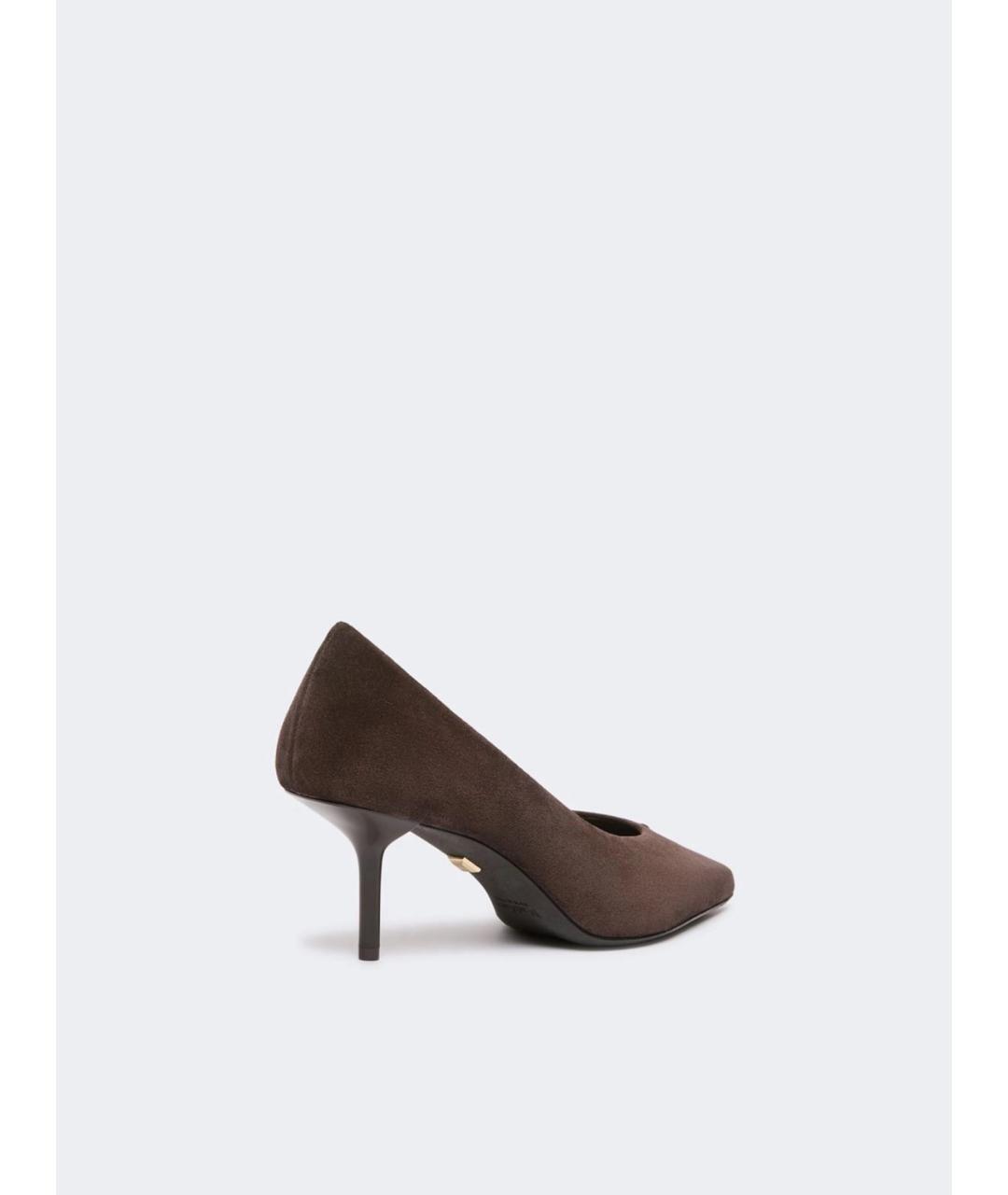 MAX MARA Коричневые кожаные туфли, фото 3