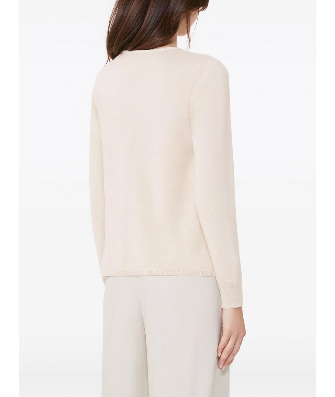 MAX MARA Белая шерстяная водолазка, фото 3