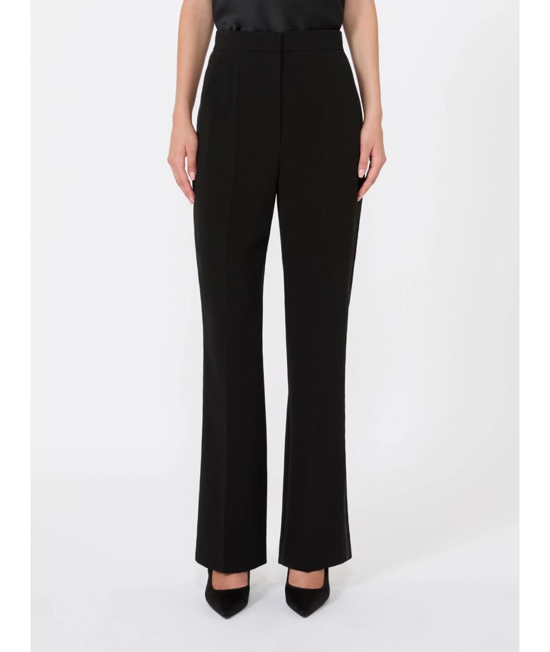 MAX MARA Черные ацетатные прямые брюки, фото 3