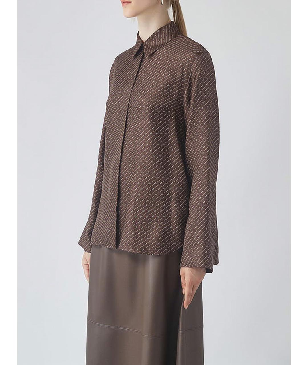 MAX MARA STUDIO Мульти шелковая рубашка, фото 3