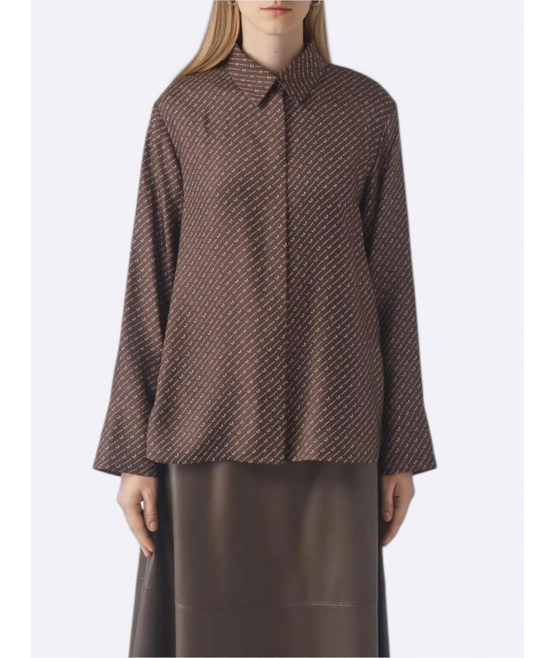 MAX MARA STUDIO Мульти шелковая рубашка, фото 6