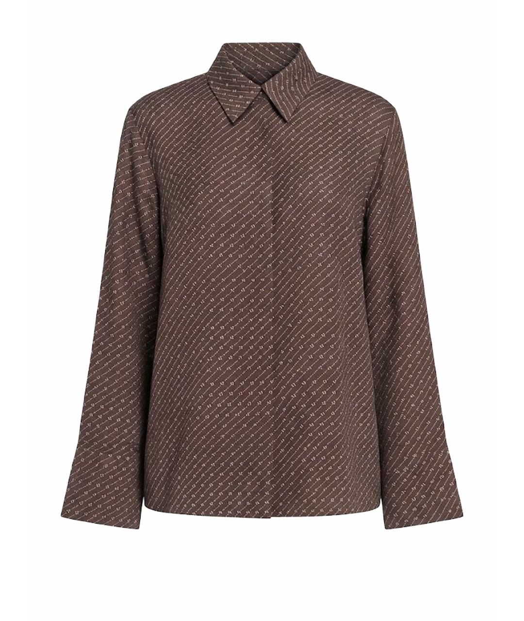 MAX MARA STUDIO Мульти шелковая рубашка, фото 1