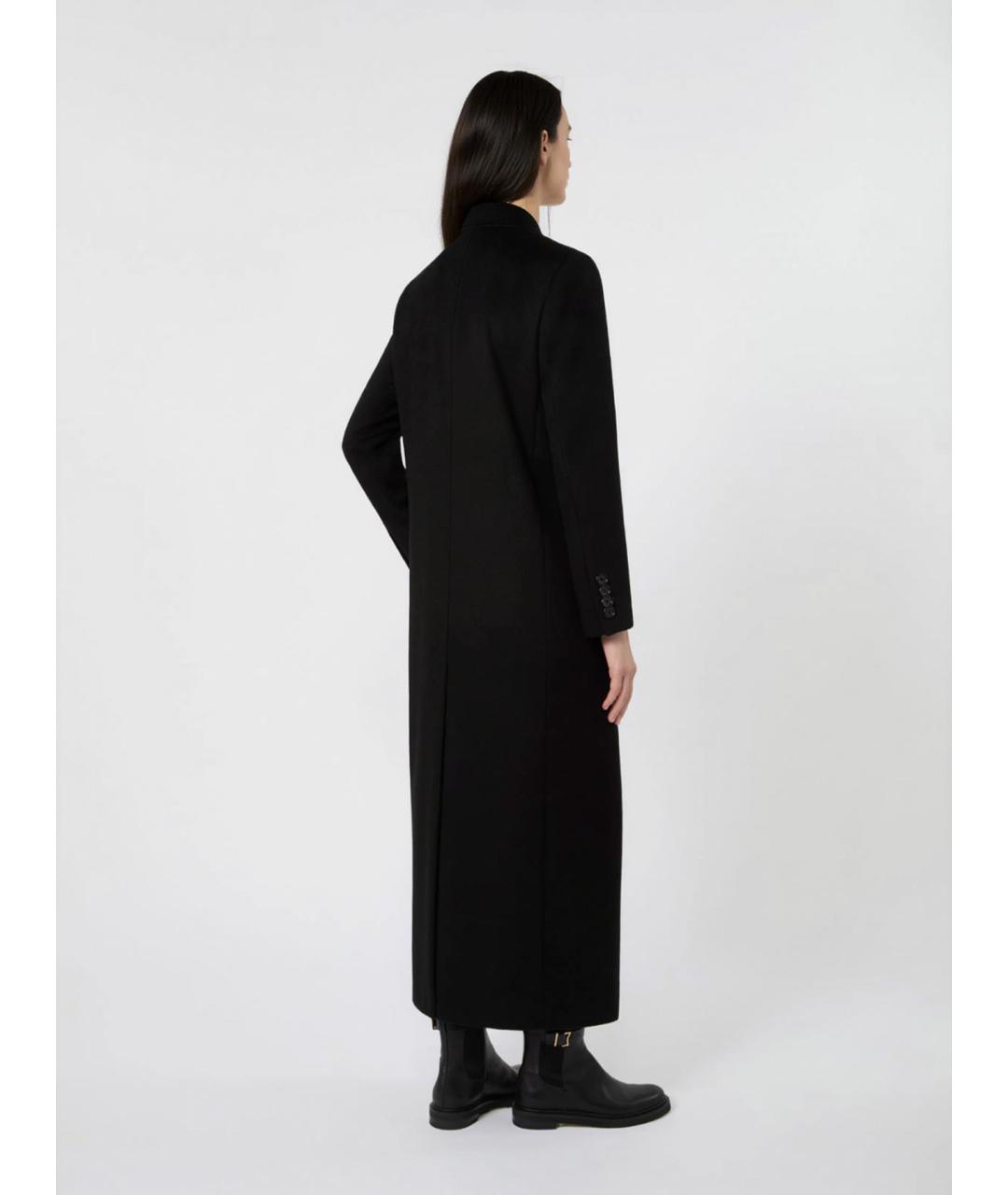 MAX MARA STUDIO Черное шерстяное пальто, фото 3