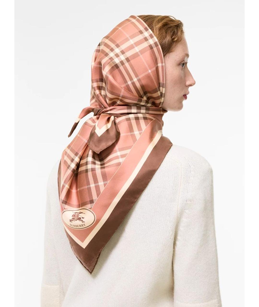BURBERRY Мульти шелковый платок, фото 4