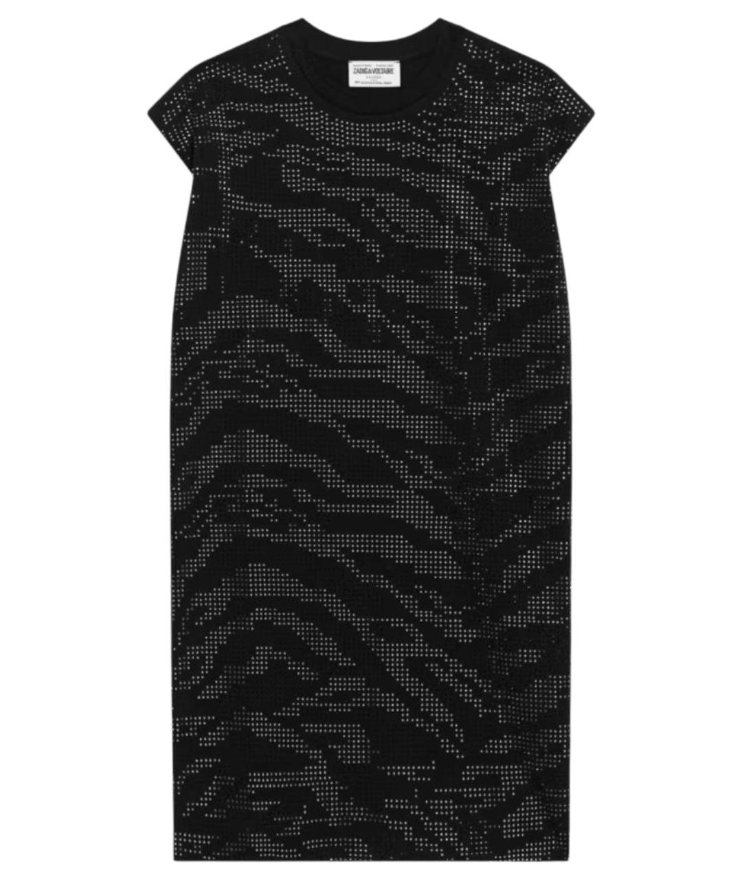 ZADIG & VOLTAIRE Черное хлопковое повседневное платье, фото 1