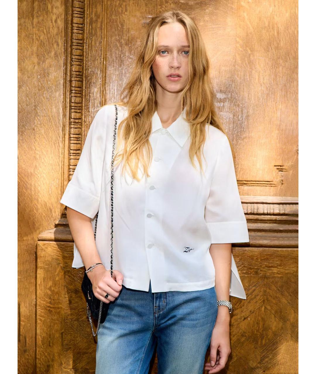 ZADIG & VOLTAIRE Белая шелковая рубашка, фото 5