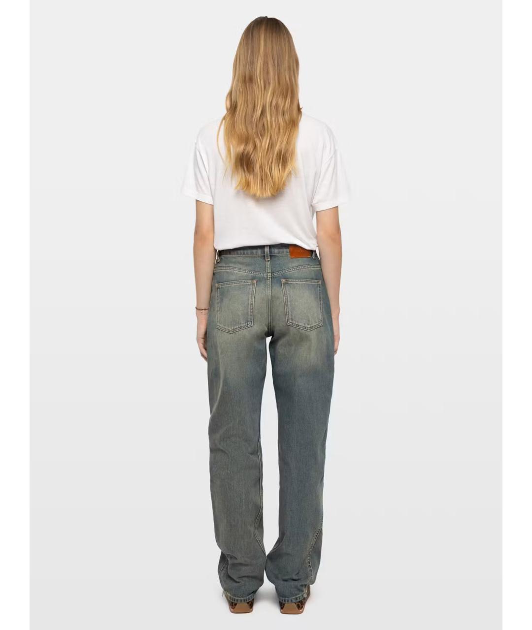 ZADIG & VOLTAIRE Синие хлопковые прямые джинсы, фото 5