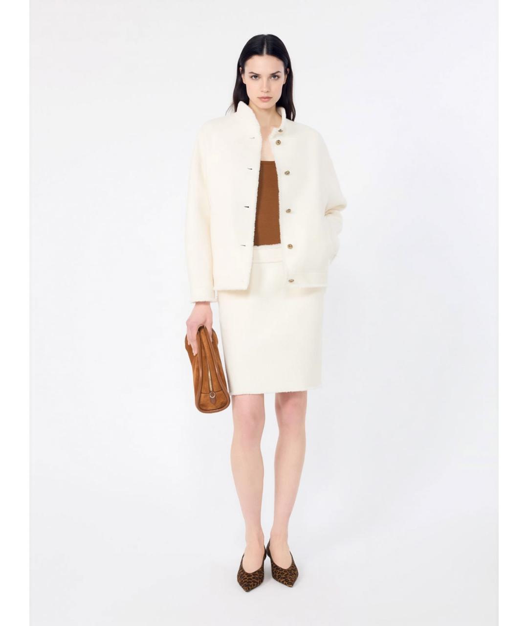 MAX MARA Коричневая шерстяная майка, фото 2