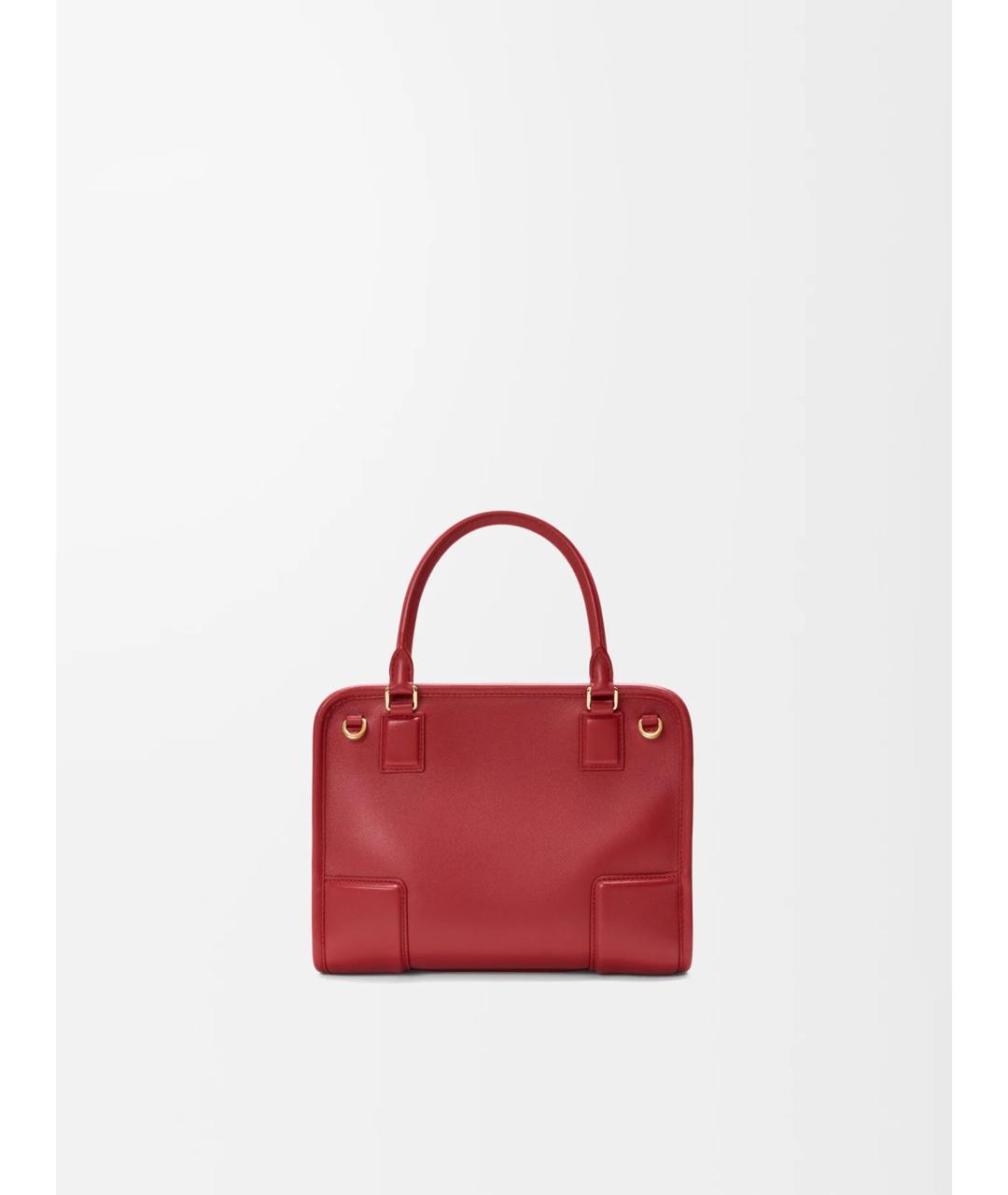 LOEWE Красная кожаная сумка тоут, фото 5