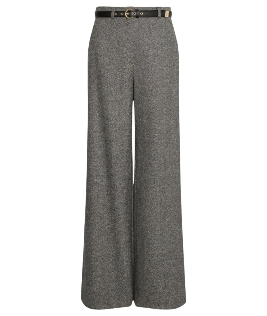 MAX MARA STUDIO Черные шерстяные прямые брюки, фото 1