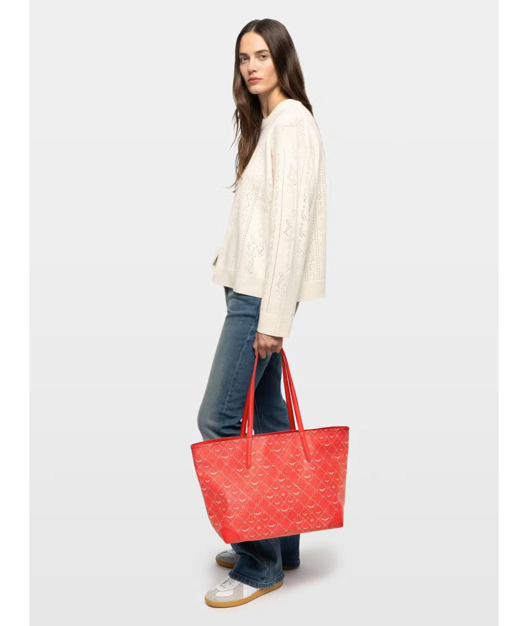 ZADIG & VOLTAIRE Красная сумка через плечо из искусственной кожи, фото 2