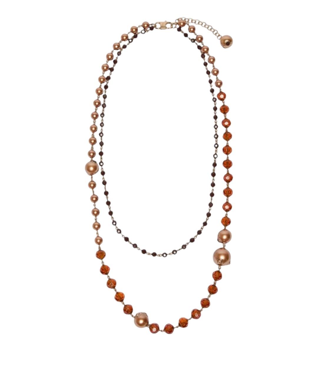 WEEKEND MAX MARA Коричневая металлическая цепочка, фото 1