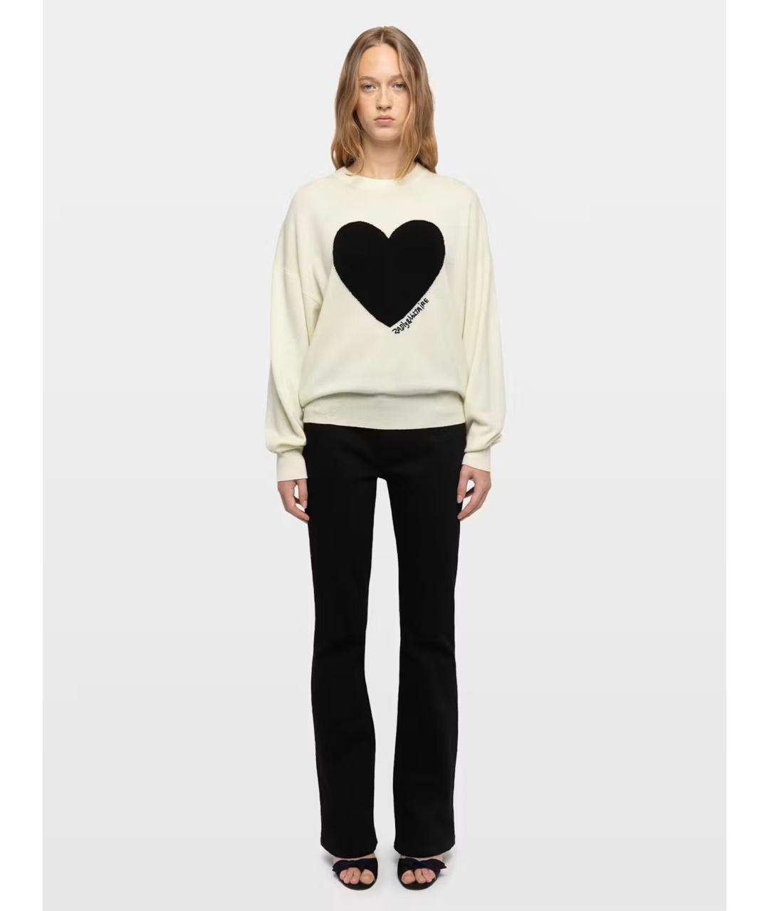 ZADIG & VOLTAIRE Белый шерстяной джемпер / свитер, фото 2