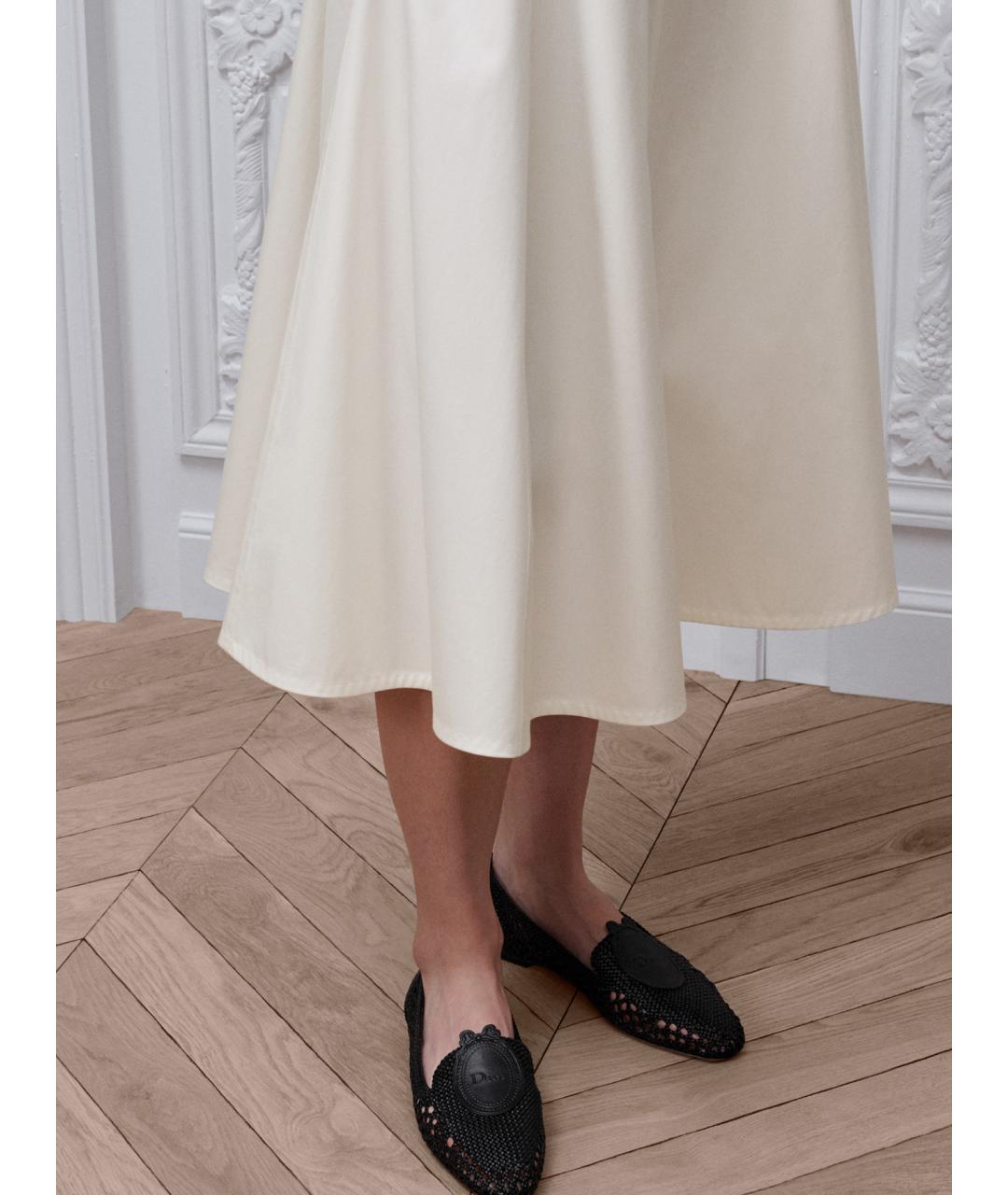 CHRISTIAN DIOR Черные кожаные лоферы, фото 2