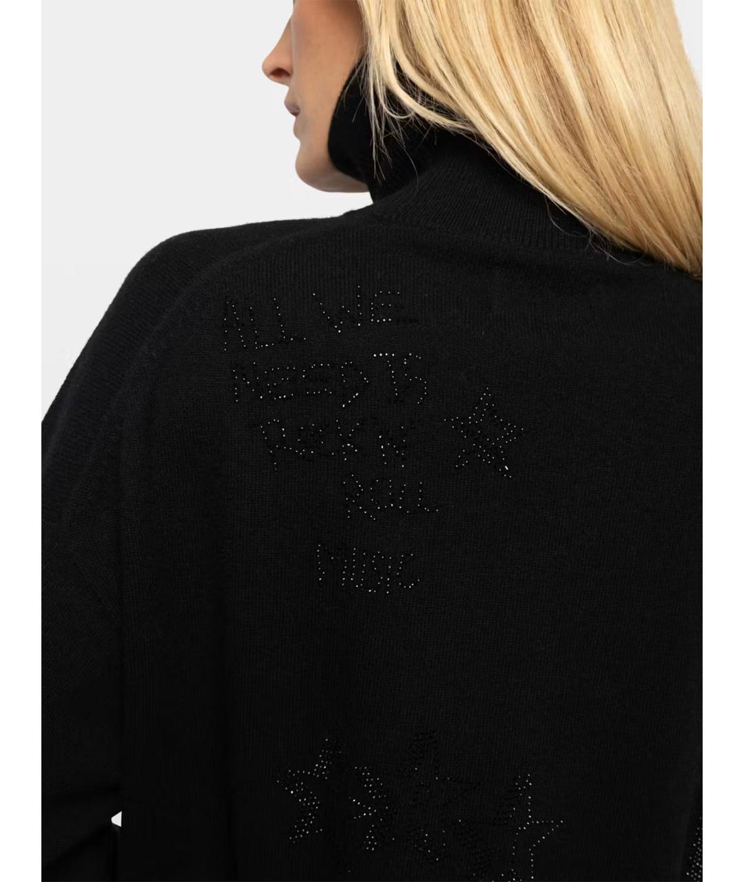 ZADIG & VOLTAIRE Черный кашемировый джемпер / свитер, фото 3