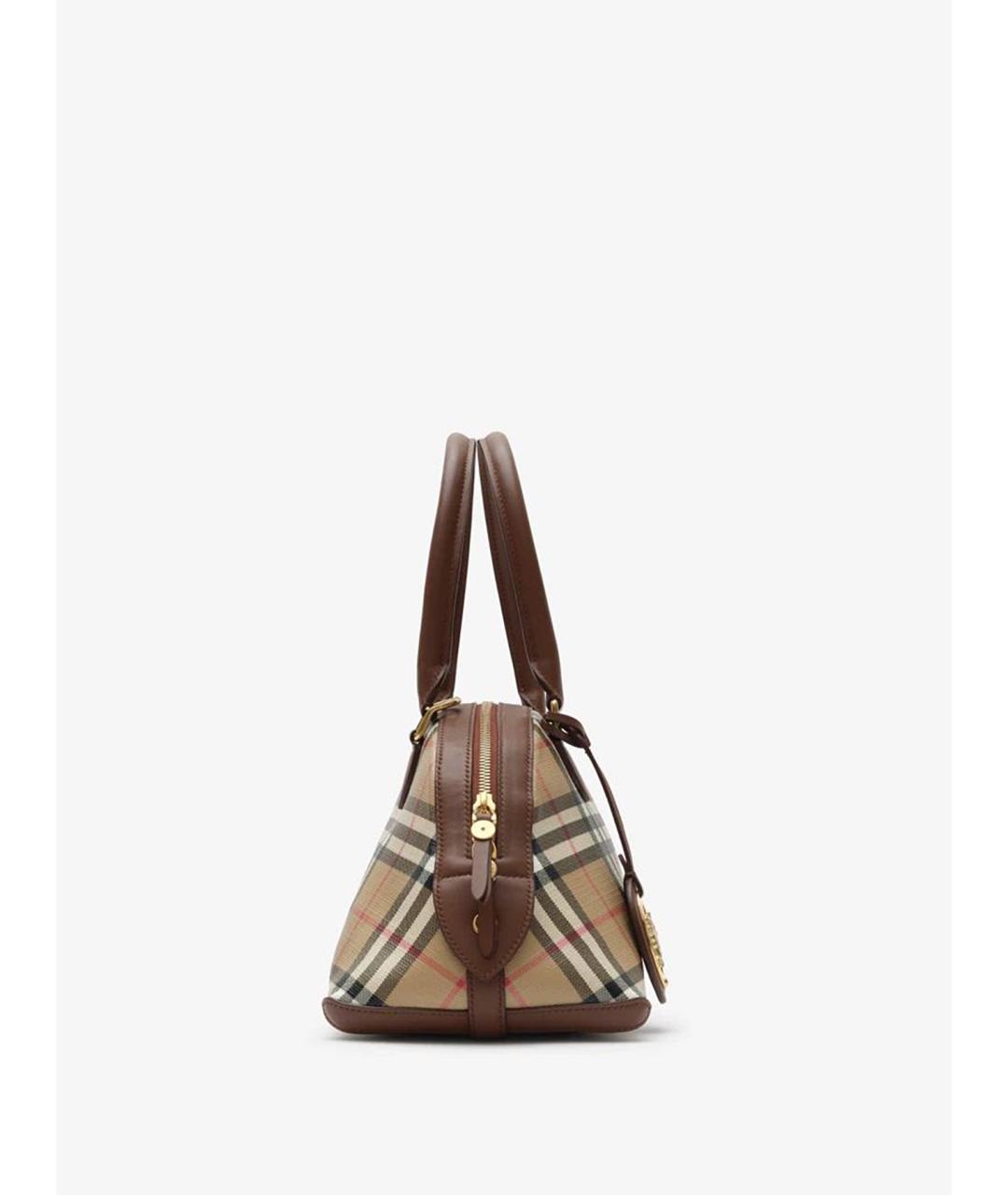 BURBERRY Бежевая сумка тоут из канвы, фото 5