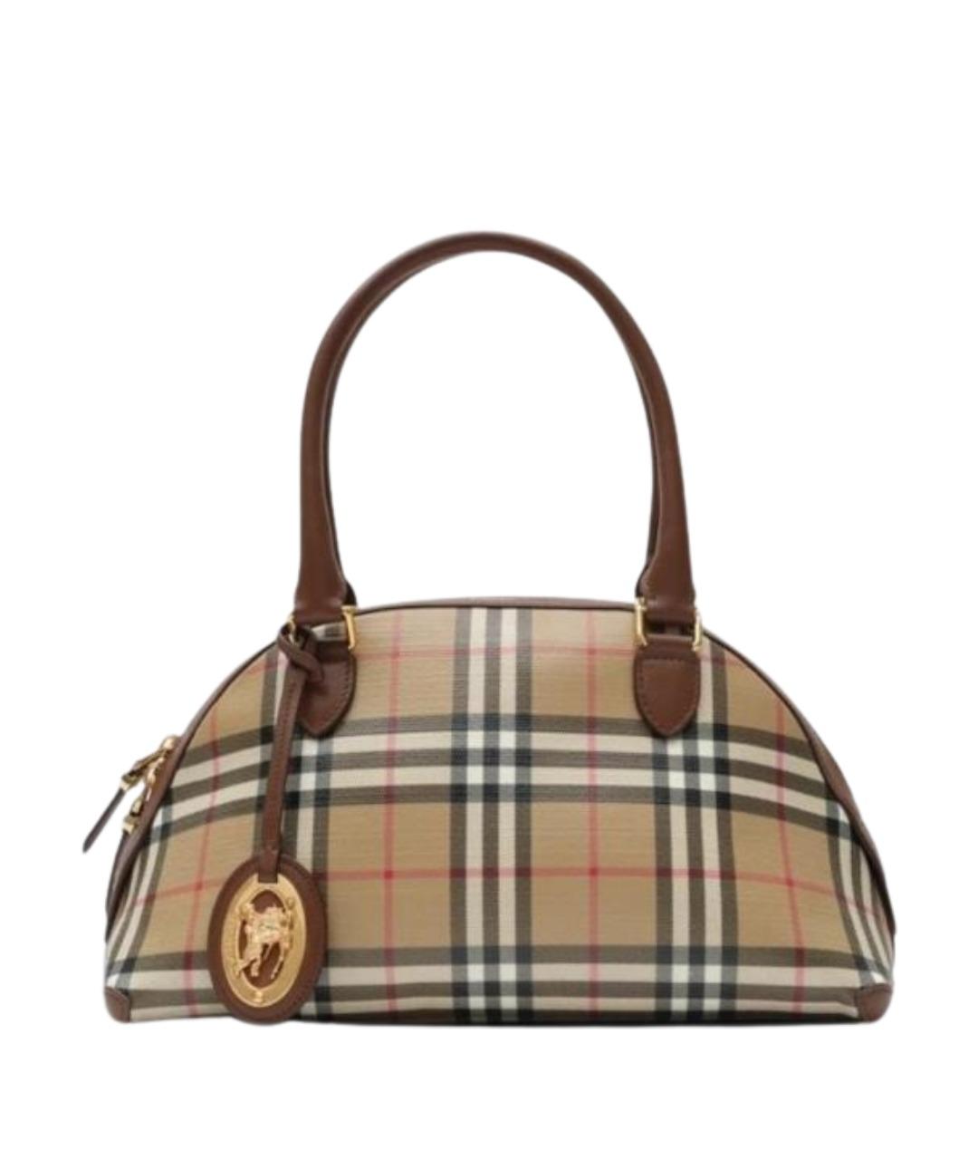 BURBERRY Бежевая сумка тоут из канвы, фото 1
