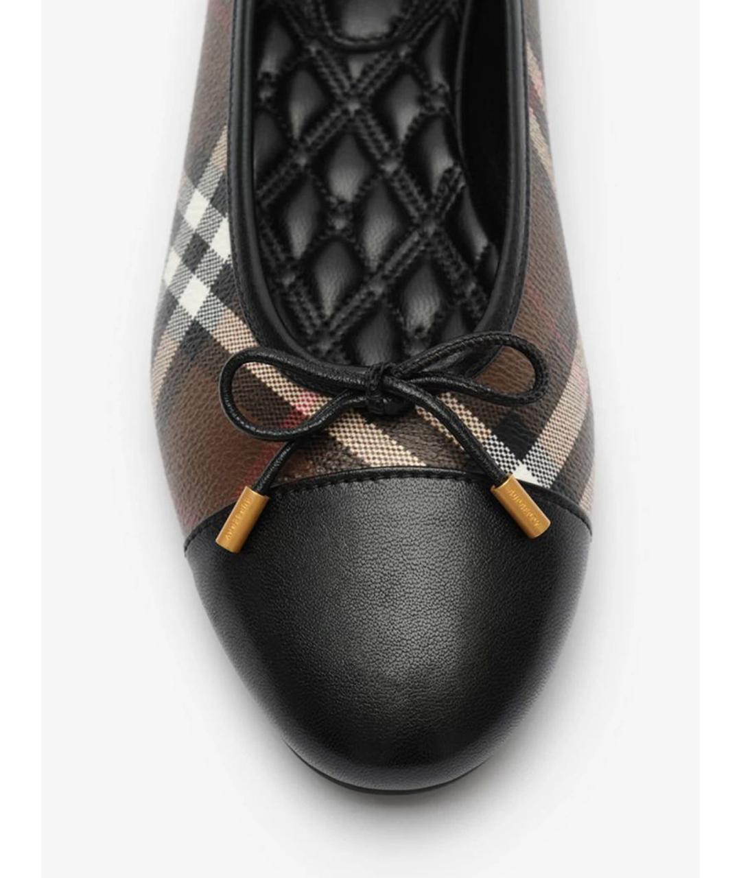 BURBERRY Коричневые балетки, фото 4