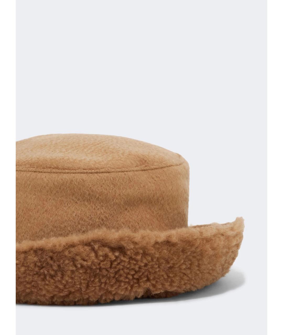 MAX MARA Бежевая шерстяная панама, фото 2