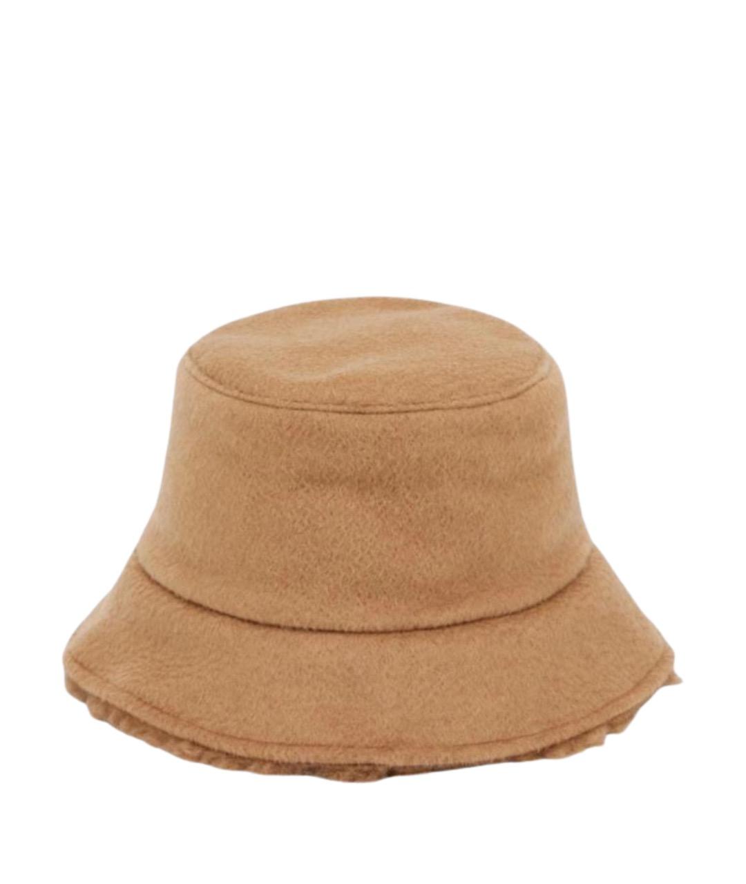 MAX MARA Бежевая шерстяная панама, фото 1