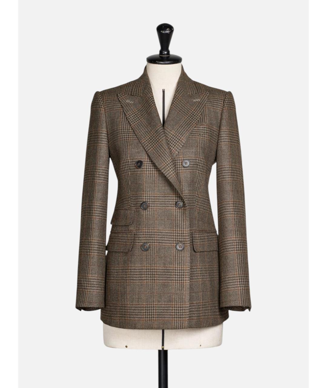 MAX MARA Мульти шерстяной жакет/пиджак, фото 6
