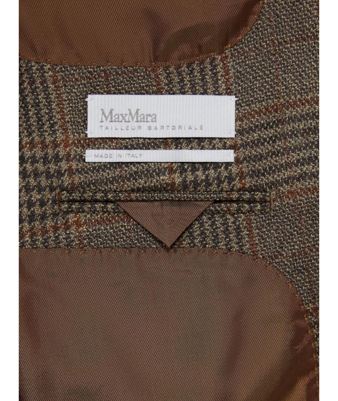 MAX MARA Мульти шерстяной жакет/пиджак, фото 5