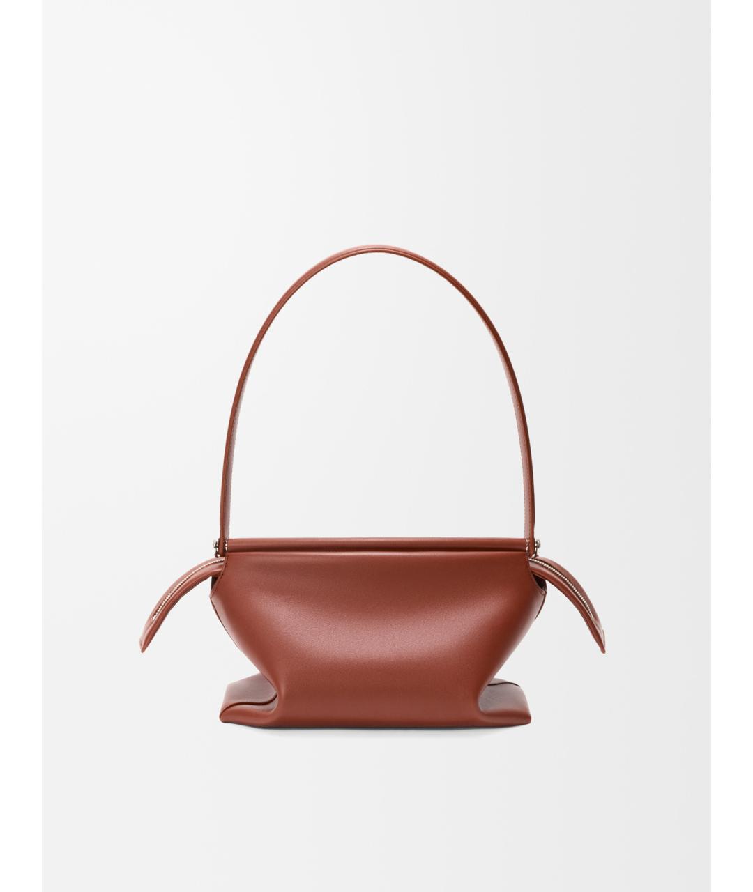 LOEWE Коричневая кожаная сумка через плечо, фото 4