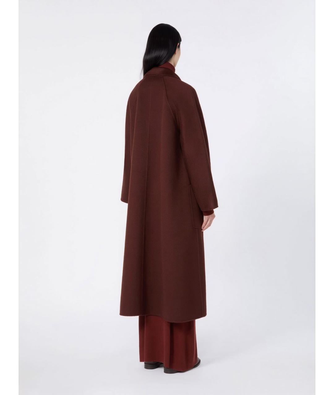 MAX MARA Коричневое кашемировое пальто, фото 4