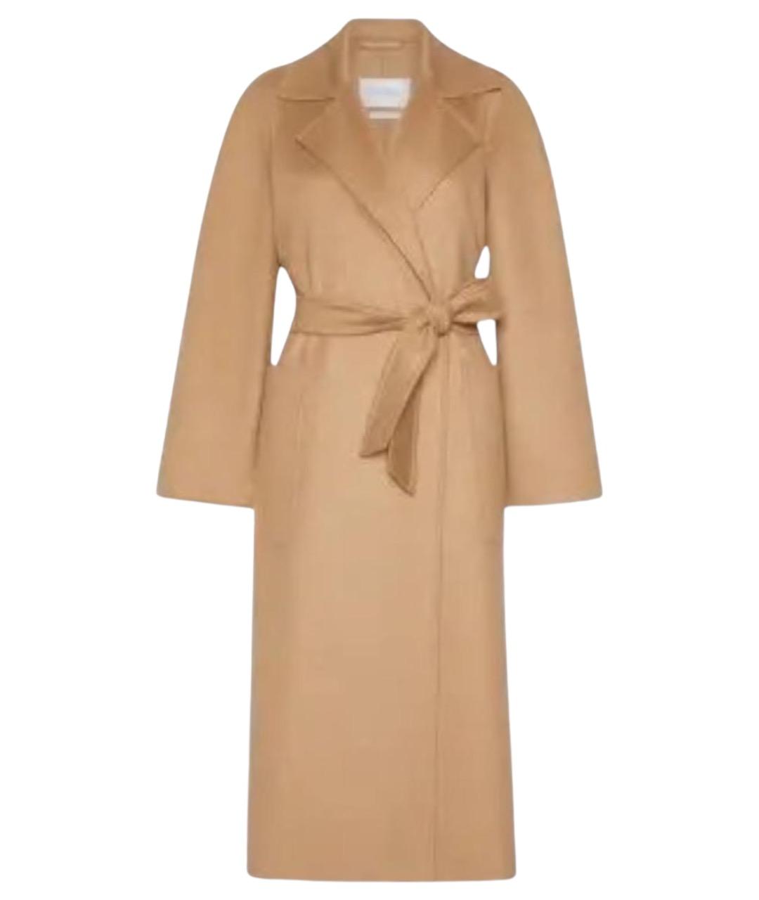 MAX MARA STUDIO Бежевое шерстяное пальто, фото 1