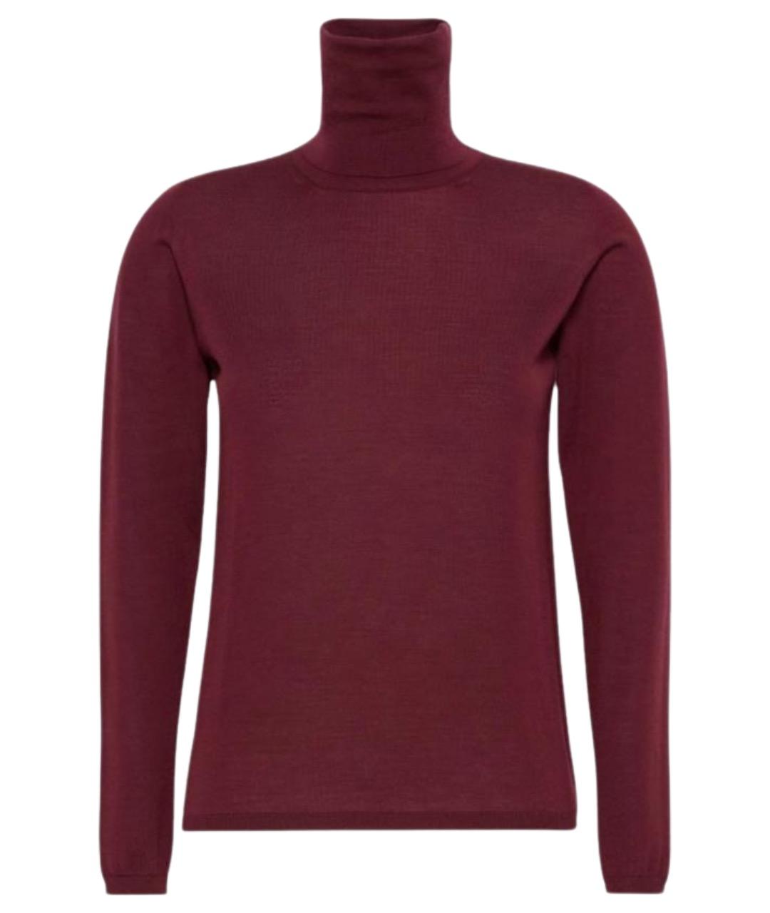 MAX MARA Бордовая шерстяная водолазка, фото 1