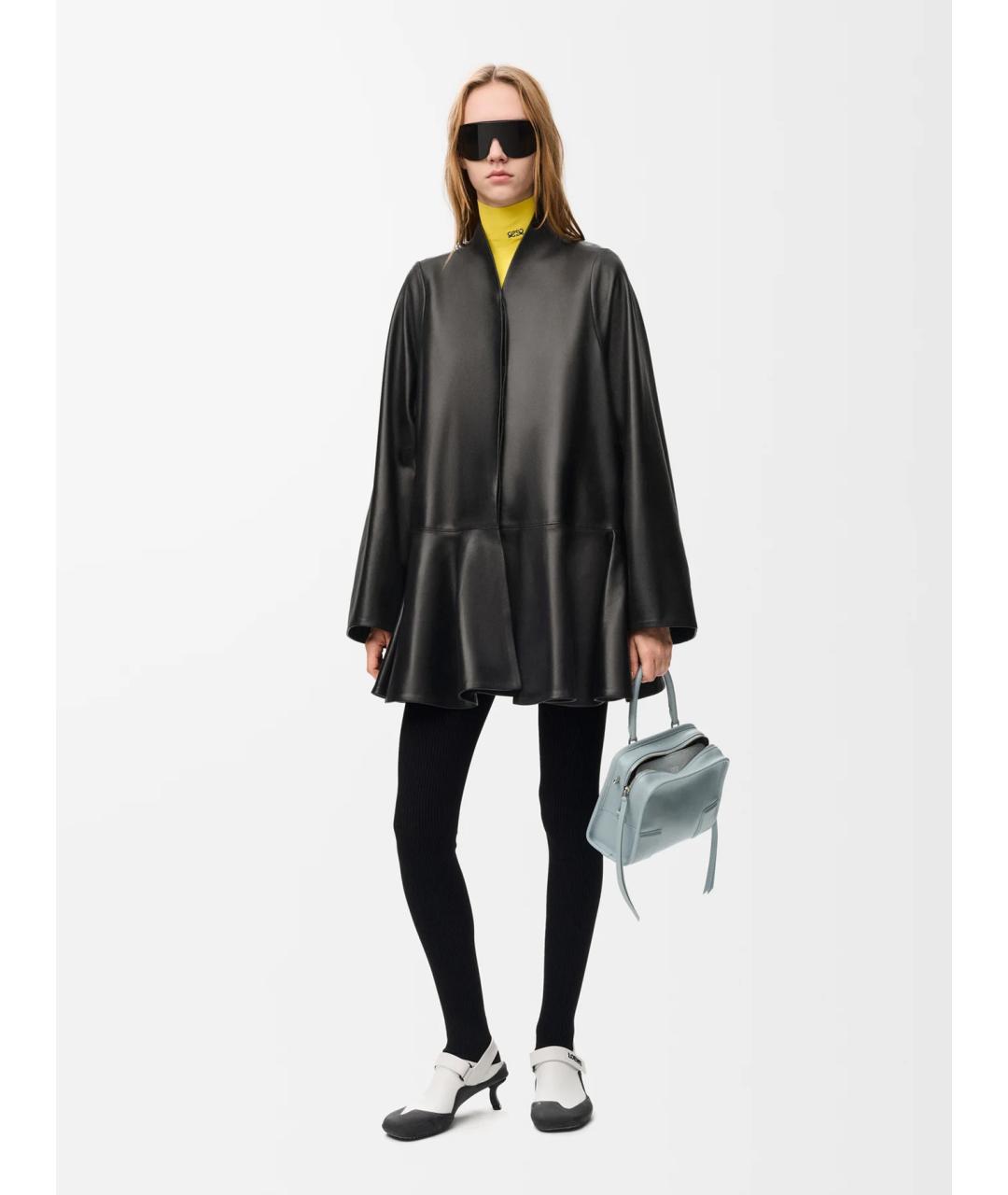 LOEWE Черная кожаная куртка, фото 2