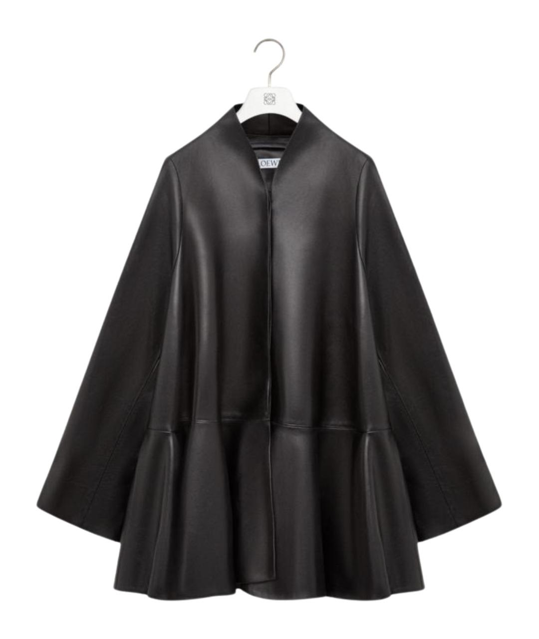 LOEWE Черная кожаная куртка, фото 1