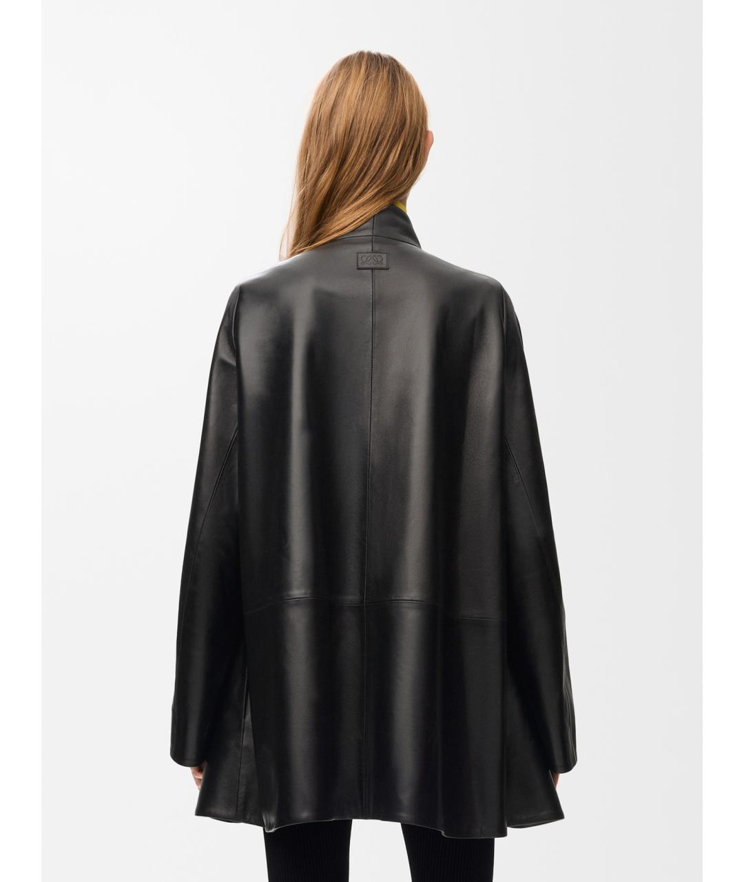LOEWE Черная кожаная куртка, фото 4