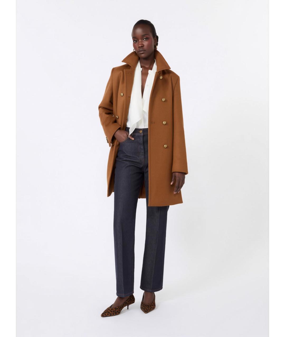 MAX MARA Белая шелковая блузы, фото 2