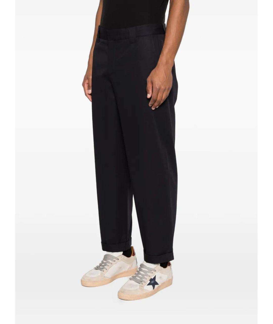 GOLDEN GOOSE Синие хлопковые повседневные брюки, фото 3